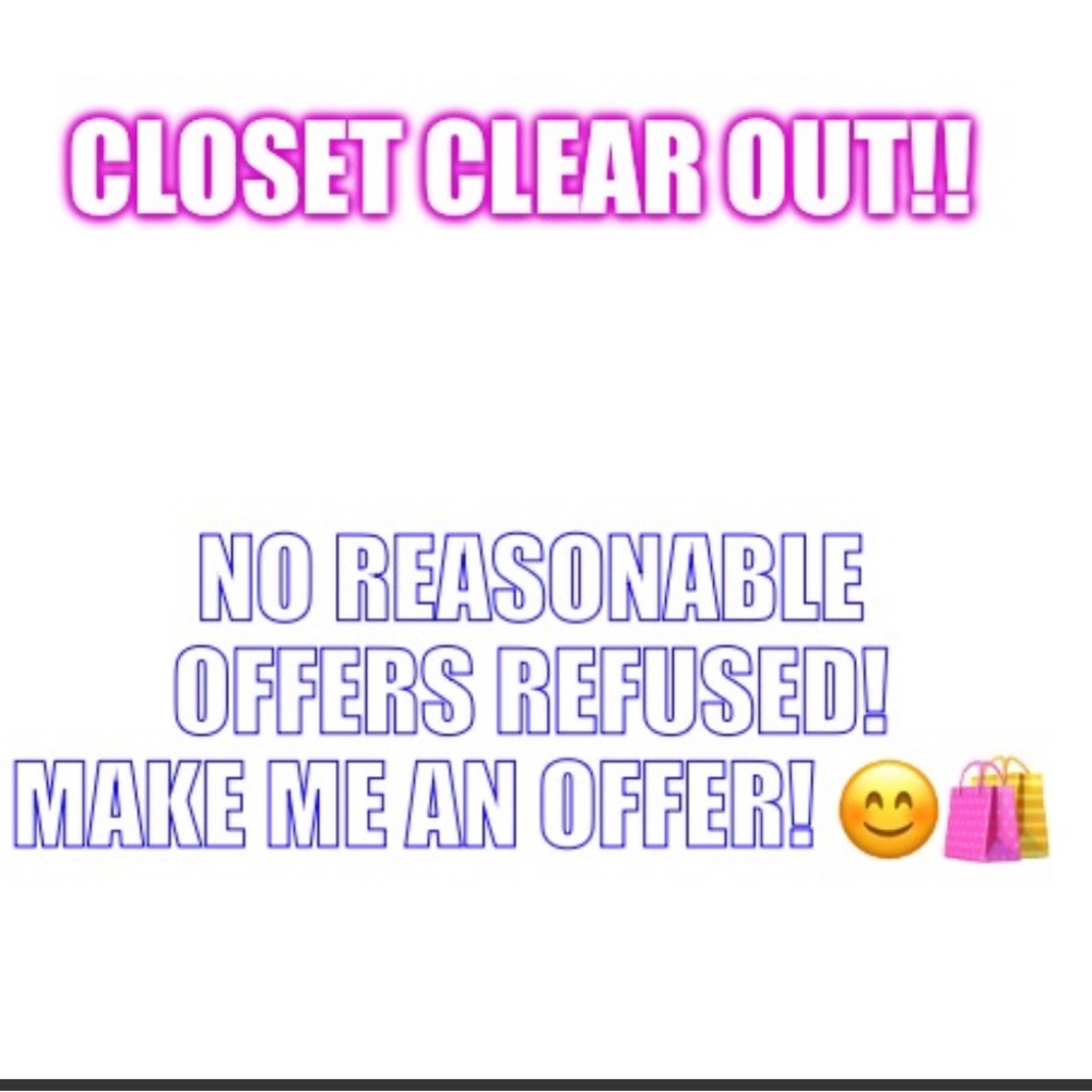 Closet Clear Out Announcement